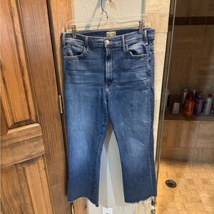 MOTHER Dark Blue Straight Jeans